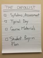 The Checklist - Setting Up Your IBL Course